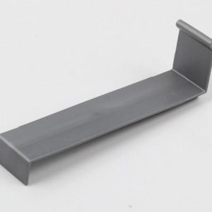 Verbindungsstück für Alu-Wandanschluss aus Kunststoff, silber/grau