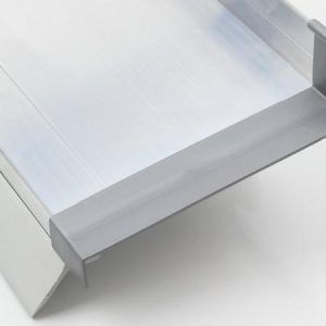 Verbindungsstück für Alu-Wandanschluss aus Kunststoff, silber/grau
