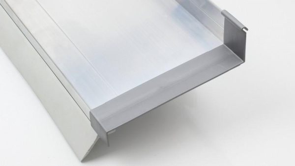 Verbindungsstück für Alu-Wandanschluss aus Kunststoff, silber/grau