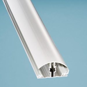 PVC Klemmprofil Mitte komplett Aluminium für 10/16 mm Plattenstärke