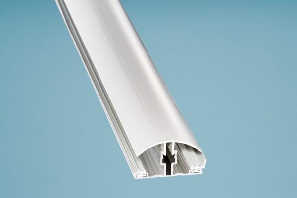 PVC Klemmprofil Mitte komplett Aluminium für 10/16 mm Plattenstärke